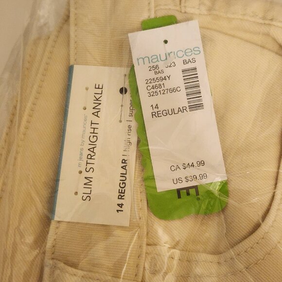 Maurices High Rise Cuffed Hem Straight Ankle Jean - 14 - Picture 8 of 8